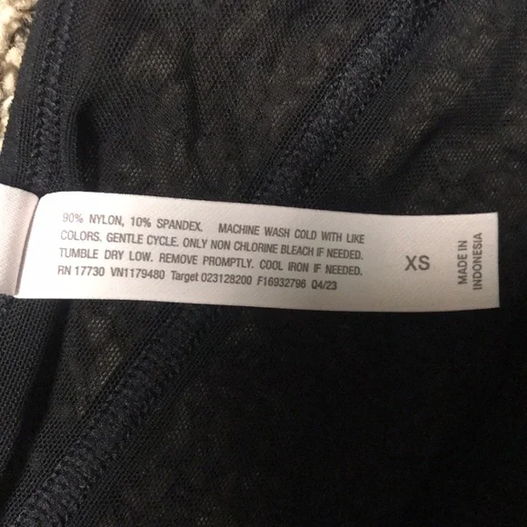 Auden ๐ Black Lace Unlined Long Line Bralette Size XS | NWT - Picture 5 of 7